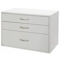 Organized Living Organized Living - Schulte 7315-0324-11 White 3 Drawer Shelf Unit 7315-0324-11